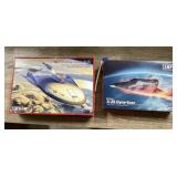 2 Pcs - AMP Plastic Space Ship Models in boxes