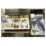 2 Pcs - Lindberg Junkers Plastic Airplane Model