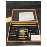 Gun Cleaning Kit in Wood Box