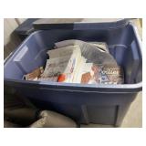 Patterns - Craft Supplies in Plastic  Bin w/Lid