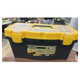 Plastic Tool Box w/Arts & Craft Supplies