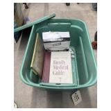 Medical Book - Hotdog Trays in Plastic Bin w/Lid