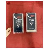 2 Pcs - CCI 22 HMR Ammo 50 rounds ea