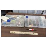 2 Pcs - Small Fishing Lure Organizer w/Contents