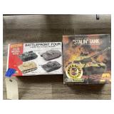 2 Pcs - Lindberg Battlefront 4 Plastic Tanks in bo
