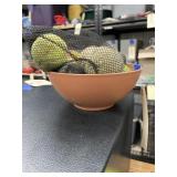 Bowl w/Bag of Assorted Balls