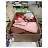 Box of Assorted Fabric