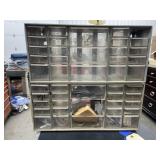 2 Pcs - Plastic Organizing Bin w/Contents
