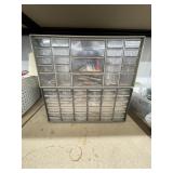 2 Pcs - Plastic Organizing Bin w/Contents