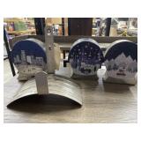 4 Pcs - Metal Hose Wall Hanger & 3 Metal Dï¿½cor