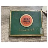 Vintage Metal Lucky Strikes Cigarette Case