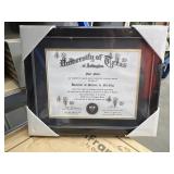 Diploma Photo Frame in Box 9x11 - Damaged