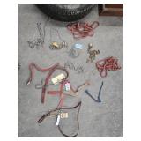 Pile of Assorted Dog Chains & Leads