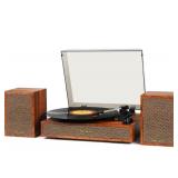 Vinyl Record Player with External Speakers - 3 Spe