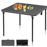 Kasunpul 34" Folding Table, Portable, Square, Col