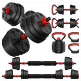 BDSHE Adjustable Dumbbell Set, 20/33/45/70/90lbs,