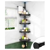 Allzone Corner Shower Caddy Tension Pole, Extendab
