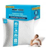 Xtreme Comfort Standard Bed Pillow, Adjustable Shr