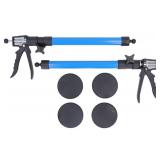 2 Pc Telescoping Support Steel Quick Adjust Rods F