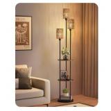 Goebleson 3 Light Boho Style Floor Lamp With 3 She