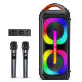 JYX Bluetooth Speaker with 2 Dual 60W 6.5" Subwoo