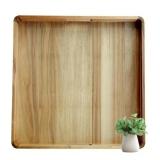 22" Large Ottoman Tray - Wood with Handle Cutouts