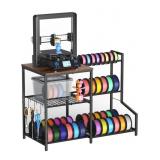 3D Printer Stand with Filament Storage Rack, Faux