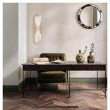 Modern Alabaster Elegance Backplate Sconce for Bat