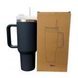 2 Ct. Cup and Water Lot - (1) 40 Oz. Black/Stainle