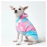 Spark Paws Pet Hoodie Sweater - Blue/Pink Tie Dye