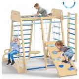 Upgraded Indoor Playground 9-in-1 Jungle Gym K