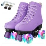 Hurber Women Roller Skates High Top With Light Up