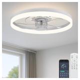 Fszdorj  20" Ceiling Fan Light- 6 Speed, Dimmable