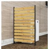 Bathenum Cedar Wood Privacy Screen, Approx 61" H