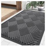 Smiry Front Door Mat- Heavy Duty Rubber Mat, Non S