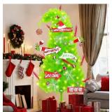 6ft Christmas Tree, Top Curved, Lime Green, Easy S