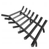 Mr. Ironstone Fireplace Grate, 30" Solid Steel He