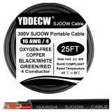 25ft  6 AWG/4 Portable Indoor and Outdoor Power Ca