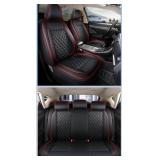 Giant Panda Full Set Piping Faux Leather Seat Cove