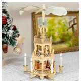 YeloZen Christmas Pyramid with 6 Candle Holder - 3
