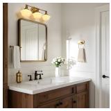 Pathson Milk White Glass Bathroom Wall Sconce Vani