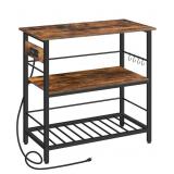 HOOBRO Kitchen Island with Storage, With Power Out