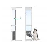 3 Flap XLarge Dog Door For Sliding Glass Door, Ope