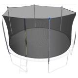12 Ft. Trampoline Replacement Enclosure Net, Poles