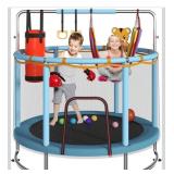 LotaTools Trampoline For Kids - Blue, 55x55x63",