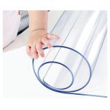 Wadrac Clear Table Protector- Transparent, 30"x60