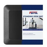 Anti-Fatigue Mat for Standing, Extra Thick, Black,