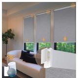 Smart Motorized Window Roller Shade - No-Drill, Wh