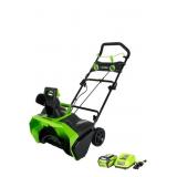 Greenworks 40V 20" Brushless Cordless Snow Throwe
