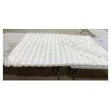 5x6 Ft Faux Fur Throw, White